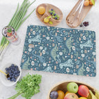 Folk Dinosaurs in Blue Cutting Board Gallery Image 2