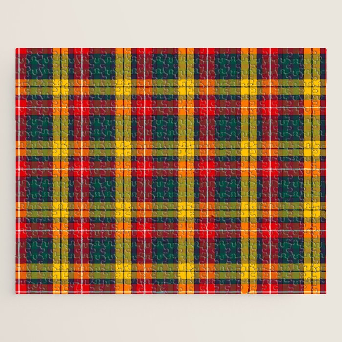 Buchanan Scottish Tartan Jigsaw Puzzle Gallery Image 1