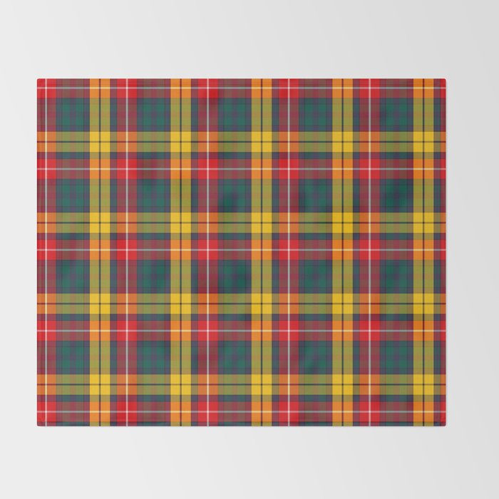 Buchanan Scottish Tartan Throw Blanket Gallery Image 2