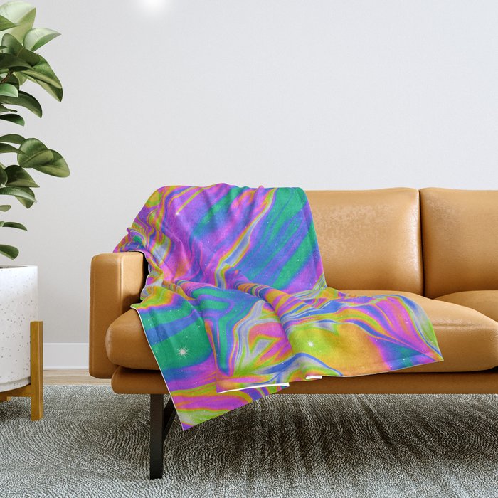 NEGATIVE Throw Blanket Gallery Image 1