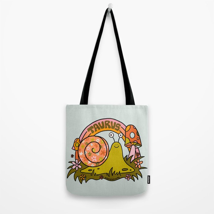 Taurus Snail Tote Bag Gallery Image 2