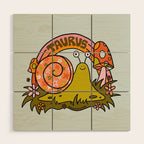 Taurus Snail Wood Wall Art Gallery Image 1