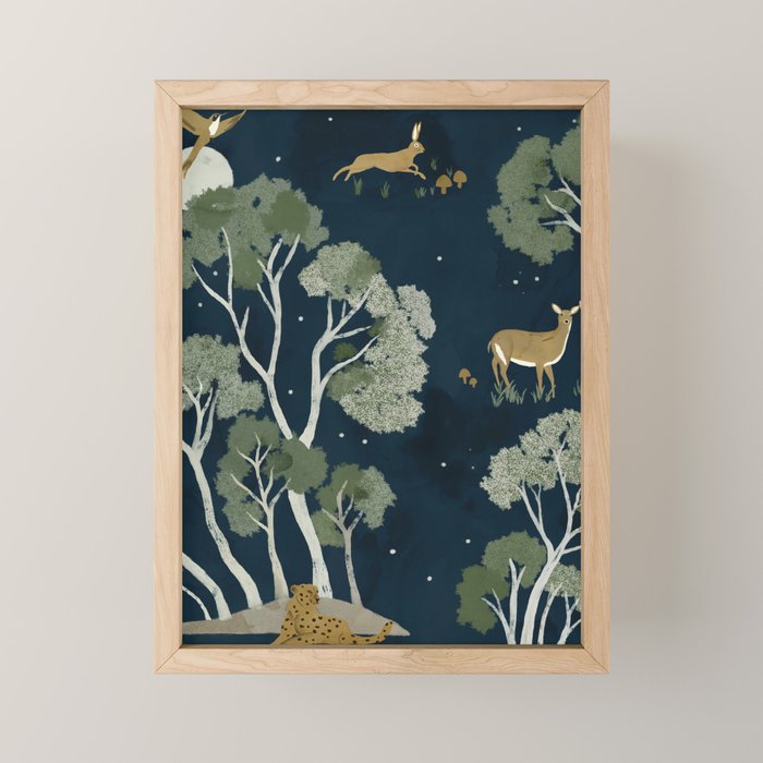 A Forest Awakens Full Moon Mini Art Print Gallery Image 1