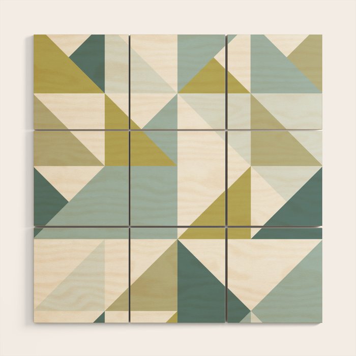 Modern Geometric 15 Wood Wall Art Gallery Image 1