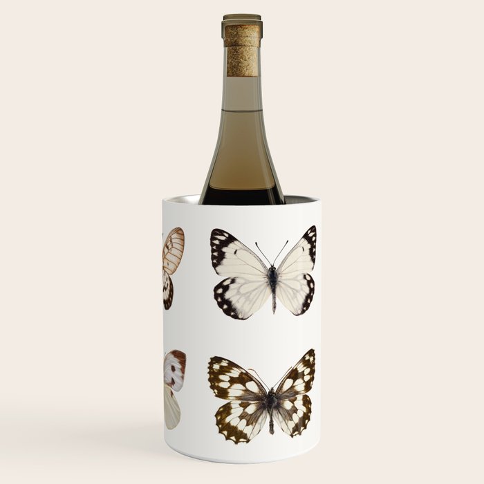 Butterflies in Neutral Colors Wine Chiller Gallery Image 3