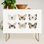 Butterflies in Neutral Colors Credenza Gallery Image 1