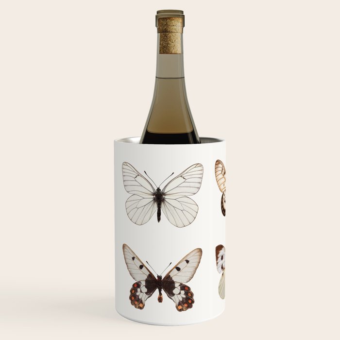 Butterflies in Neutral Colors Wine Chiller Gallery Image 2