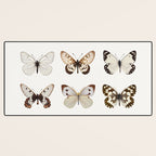 Butterflies in Neutral Colors Desk Mat Gallery Image 3