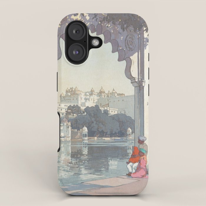 Yoshida Hiroshi, City Palace Udaipur - Vintage Japanese Woodblock Print Art iPhone Case Gallery Image 1