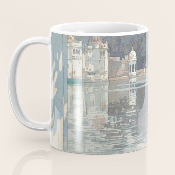 Yoshida Hiroshi, City Palace Udaipur - Vintage Japanese Woodblock Print Art Coffee Mug Gallery Image 3