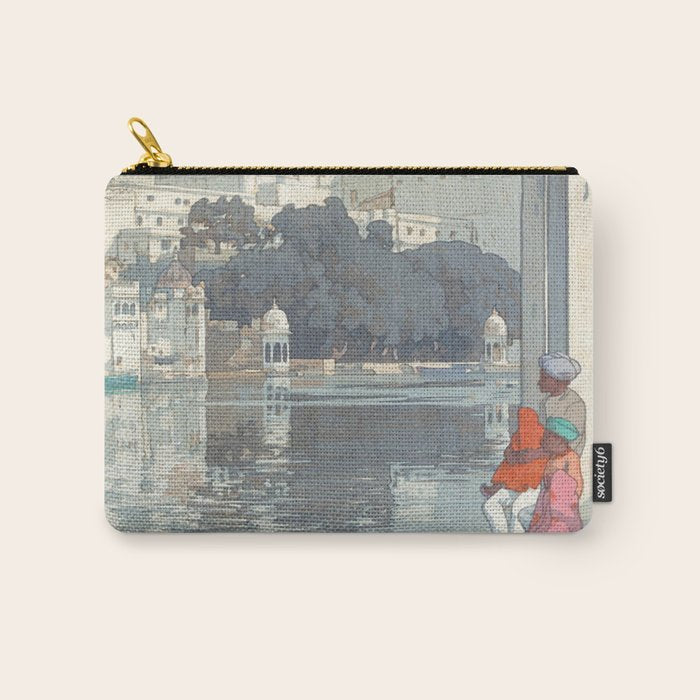 Yoshida Hiroshi, City Palace Udaipur - Vintage Japanese Woodblock Print Art Carry All Pouch Gallery Image 1