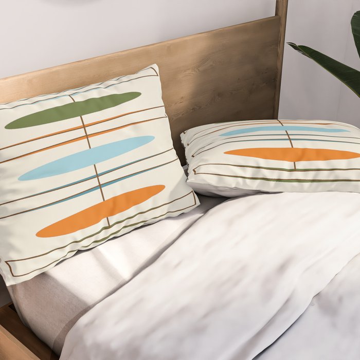 Mid-Century Modern Art 1.2 Pillow Sham Gallery Image 2