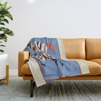 Striped Running Horses Throw Blanket Gallery Image 1