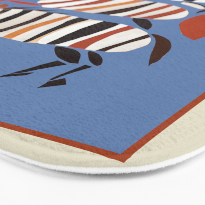 Striped Running Horses Bath Mat Gallery Image 3