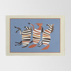 Striped Running Horses Rug Gallery Image 2