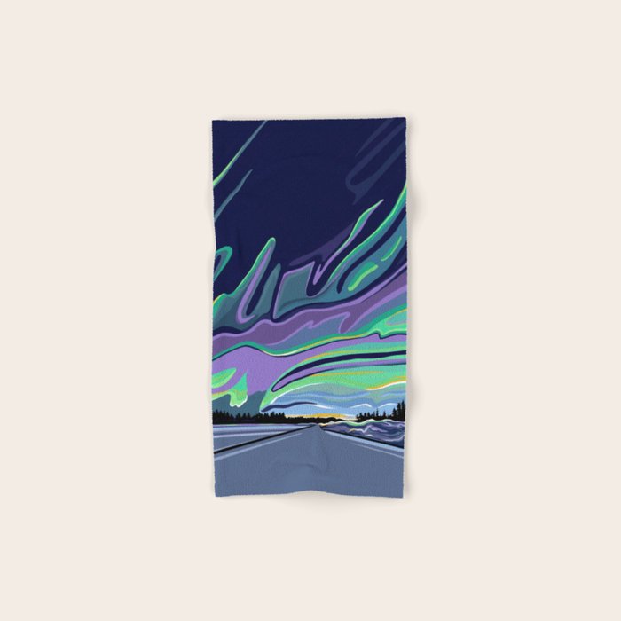 Road to Aurora Bath Towel Gallery Image 1