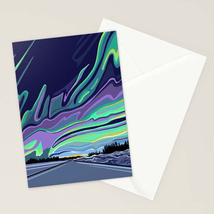 Road to Aurora Stationery Card Gallery Image 2