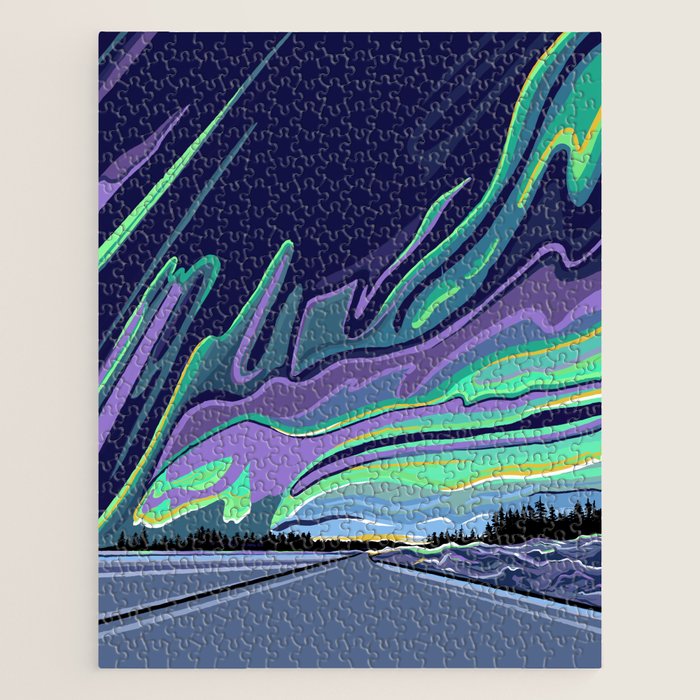 Road to Aurora Jigsaw Puzzle