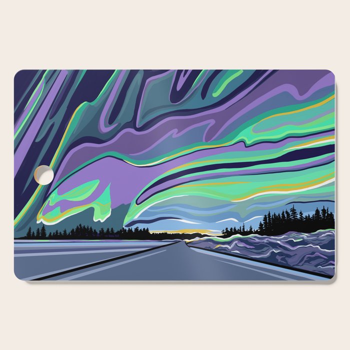Road to Aurora Cutting Board Gallery Image 1