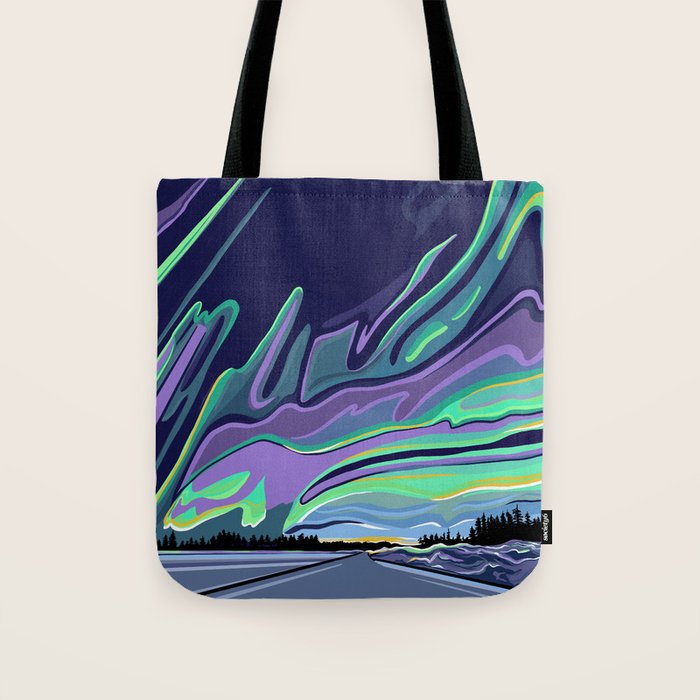 Road to Aurora Tote Bag Gallery Image 1