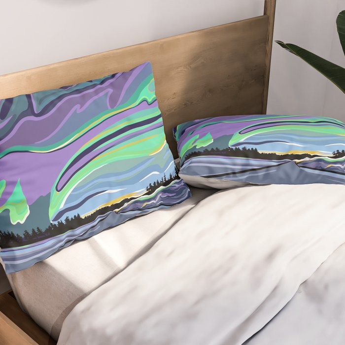 Road to Aurora Pillow Sham Gallery Image 2