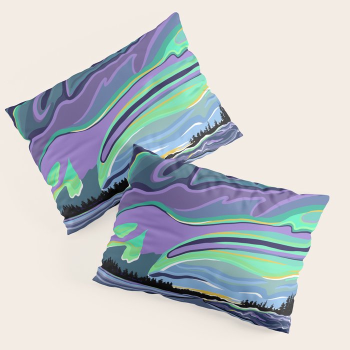 Road to Aurora Pillow Sham Gallery Image 1