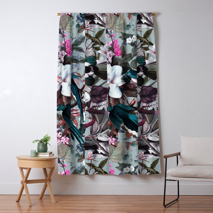 Floral and Birds XXIV Window Curtain Gallery Image 5