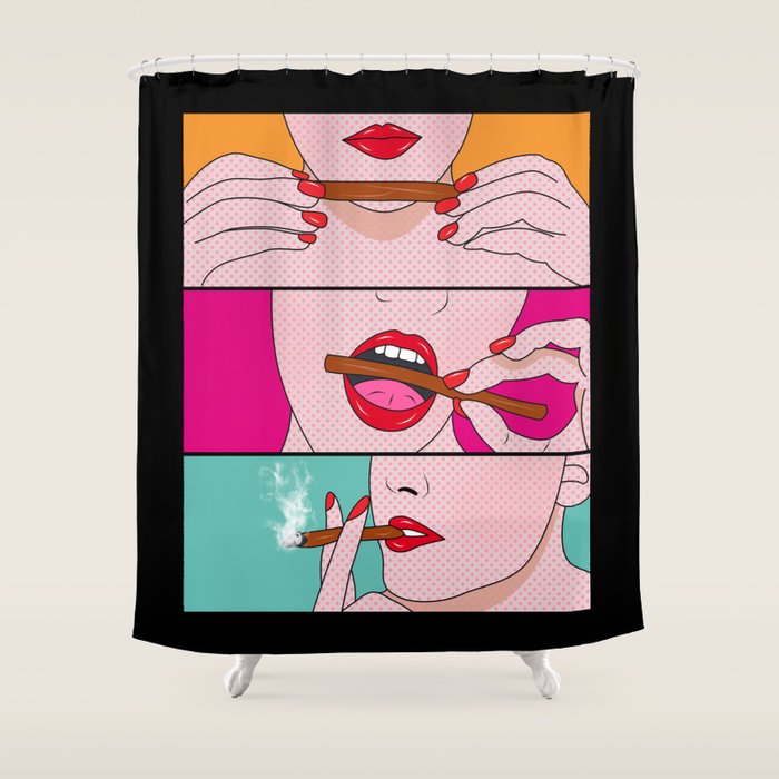 Comics Shower Curtain Gallery Image 1