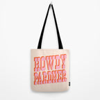 Old West: Howdy Pardner (bright pink and orange saloon style letters) Tote Bag Gallery Image 2
