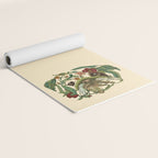 Botanical English Bulldog Yoga Mat Gallery Image 2