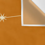 Aquarius Zodiac Star Constellation Line Art Orange Wall Tapestry Gallery Image 3