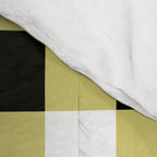 Gingham Large Yellow Black White Comforter Gallery Image 4