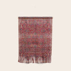 Antique Persian Rug Dark Wine Red Mashad Wall Hanging Gallery Image 1