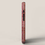 Antique Persian Rug Dark Wine Red Mashad iPhone Case Gallery Image 2