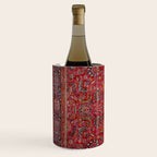 Antique Persian Rug Dark Wine Red Mashad Wine Chiller Gallery Image 2
