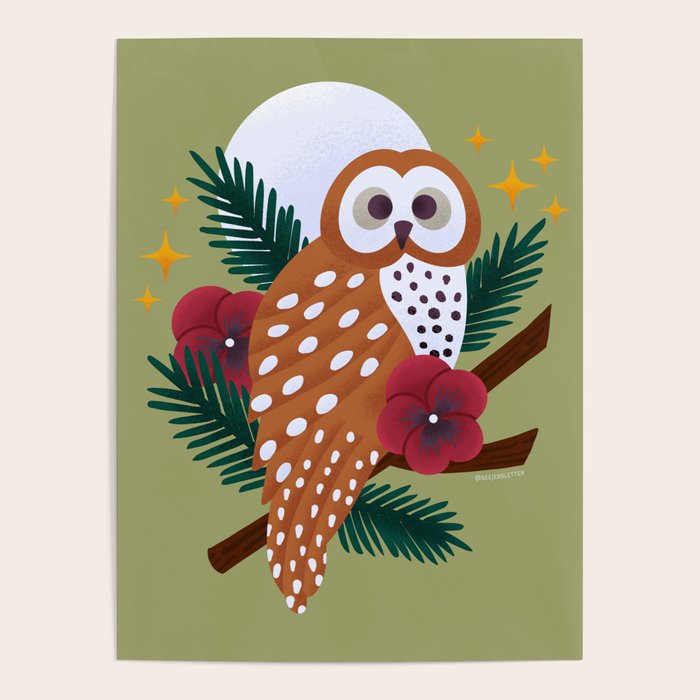 Owl - Crepuscular Critters Poster Gallery Image 4