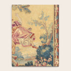 Antique 19th Century Girl On The Swing French Aubusson Tapestry Notebook Gallery Image 4