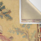 Antique 19th Century Girl On The Swing French Aubusson Tapestry Wall Tapestry Gallery Image 3