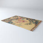Antique 19th Century Girl On The Swing French Aubusson Tapestry Rug Gallery Image 3