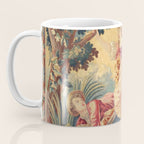 Antique 19th Century Girl On The Swing French Aubusson Tapestry Coffee Mug Gallery Image 3