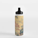 Antique 19th Century Girl On The Swing French Aubusson Tapestry Water Bottle Gallery Image 2