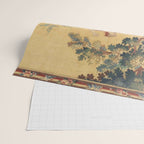 Antique 19th Century Girl On The Swing French Aubusson Tapestry Wrapping Paper Gallery Image 2