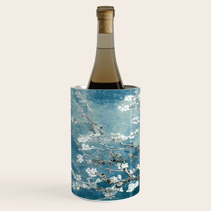 Vincent Van Gogh Almond Blossoms Teal Wine Chiller Gallery Image 2