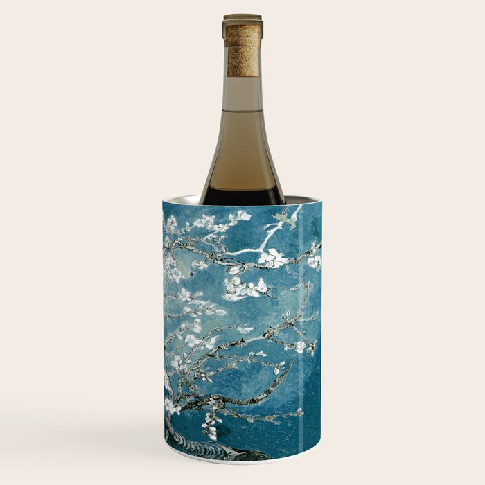 Vincent Van Gogh Almond Blossoms Teal Wine Chiller Gallery Image 3