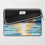 Retro Ocean Sun Laptop Sleeve Gallery Image 2