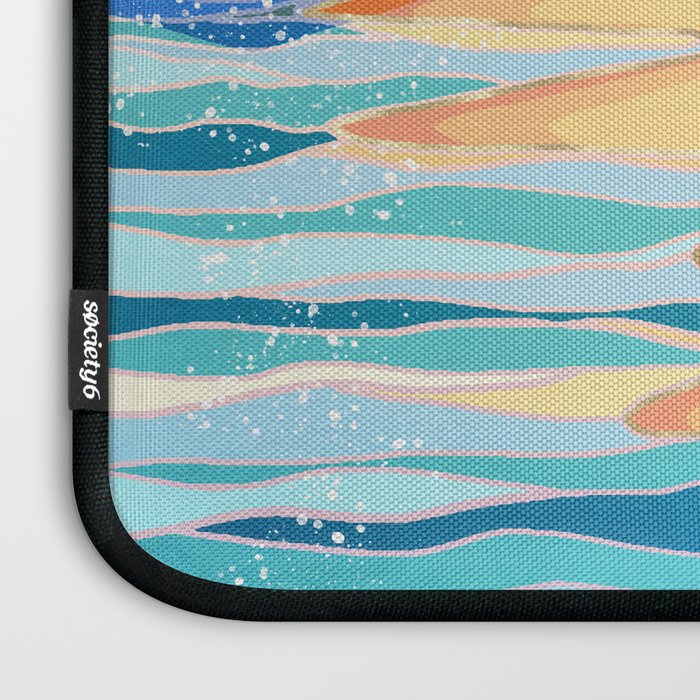 Retro Ocean Sun Laptop Sleeve Gallery Image 3