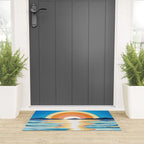 Retro Ocean Sun Welcome Mat Gallery Image 3