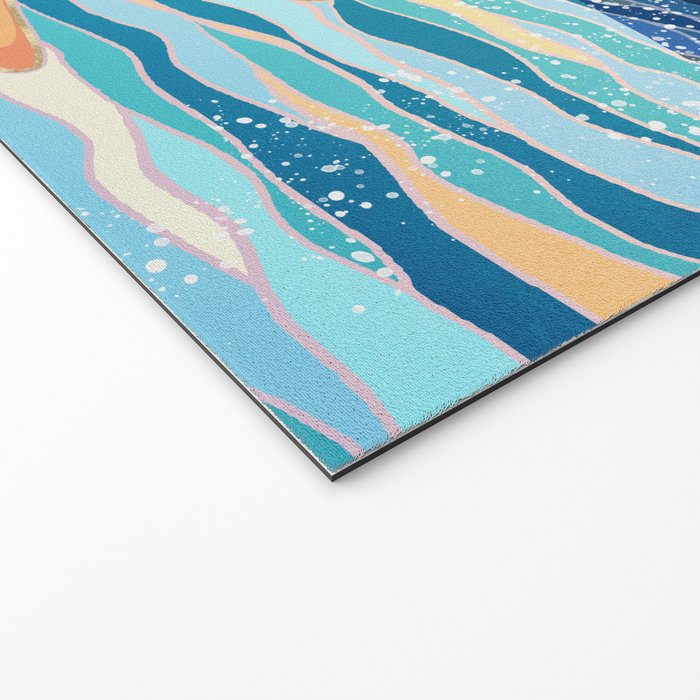 Retro Ocean Sun Welcome Mat Gallery Image 2