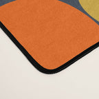 Flower Market Valencia Spain Retro Minimal Floral Blue Orange Mustard Desk Mat Gallery Image 4