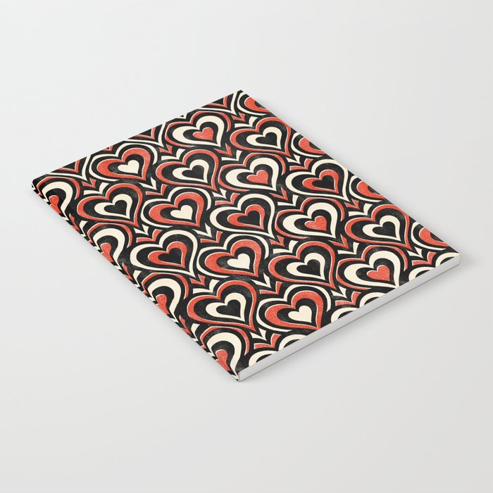 Sweethearts - red, black, and cream Notebook Gallery Image 1